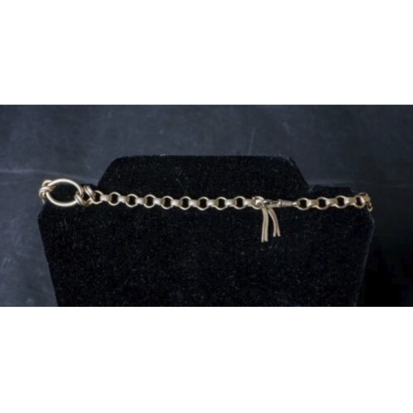 VTG White Swoosh shaped Faceted Prong Set Necklace - Picture 4 of 5